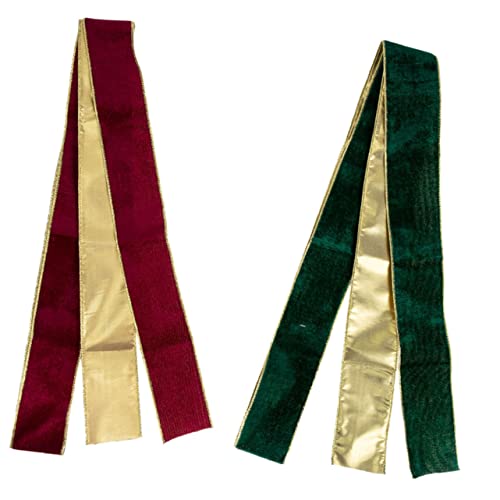 Healvian 2Rollen Weihnachtliches DIY Geschenkband Aus Hochwertigem Für Geschenkverpackungen Dekorationen Und Bastelarbeiten Für Weihnachtsfeiern von Healvian