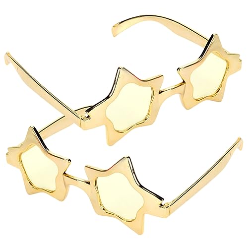 Healvian 2Stücke Sternbrille Lustige Cosplay Brille für Partys Männer Frauen Goldene Foto Requisite für Hochzeiten Fasching Langlebig Sicher Healvian 2Stücke Sternbrille Lustige Cosplay Brille für Partys Männer Frauen Goldene Foto Requisite für Hochzeiten Fasching Langlebig Sicher von Healvian