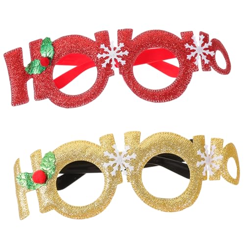Healvian 2Stücke Weihnachtsbrillen Dekorative Brillen Für Erwachsene Kreative Fotorequisiten Für Weihnachtsfeiern Partyzubehör Healvian 2Stücke Weihnachtsbrillen Dekorative Brillen Für Erwachsene Kreative Fotorequisiten Für Weihnachtsfeiern Partyzubehör von Healvian