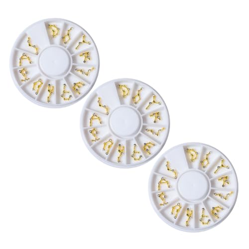 Healvian 3 Boxen Nagelkunst Charms mit Tierkreis motiven Funkelnde Strasssteine aus Legierung für Acrylnägel Nageldekorationen Nailart Schmuck für Kreative Maniküre Healvian 3 Boxen Nagelkunst Charms mit Tierkreis motiven Funkelnde Strasssteine aus Legierung für Acrylnägel Nageldekorationen Nailart Schmuck für Kreative Maniküre von Healvian