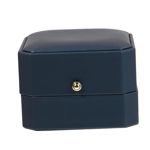 Healvian 3 Stück PU Ringbox zur Schmuckaufbewahrung Robuste Schmuckschatulle mit Deckel für Hochzeiten Verlobungen und Hochwertige Schmuckpräsentation Schützt vor und Verfärbung von Healvian