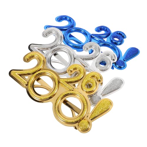 Healvian 3 Stück Teiliges Zahlenbrillen Ausrufezeichen Bunte Plastikglitzer Happy Year Brillen Lustige Party-sonnenbrillen für Erwachsene Festliche Neujahrsfeier-foto-requisiten von Healvian