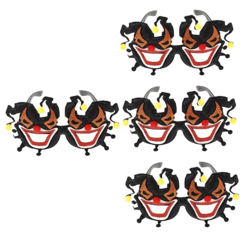 Healvian 4 Paare Halloween Brille Papier Kreative Cosplay Brille für Partys Requisiten für Fotos und Dekoration für Festivals und Outdoor Aktivitäten Healvian 4 Paare Halloween Brille Papier Kreative Cosplay Brille für Partys Requisiten für Fotos und Dekoration für Festivals und Outdoor Aktivitäten von Healvian
