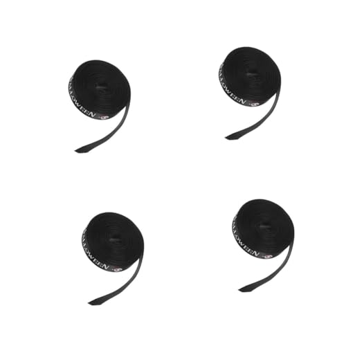 Healvian 4 Rollen Diy Halloween Geschenkband Yards Breit für Kreative Schleifen und Geschenkverpackungen Vielseitig Einsetzbar für Halloween Dekorationen und Bastelprojekte von Healvian