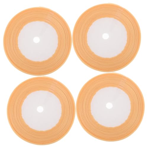 Healvian 4 Rollen Tüllband Breit Leichtes Schimmerndes Geschenkband für Blumen Kränze Hochzeit Partydekoration Diy Basteln Yards pro Hellgoldfarben von Healvian