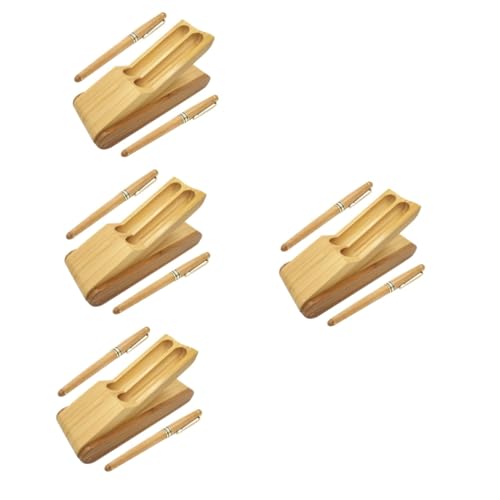 Healvian 4 Sätze Füllfederhalter Set aus Teiliges Schreibfeder Set mit Faltbarem Etui für Bequemes Schreiben Leicht für Schule und Zuhause von Healvian