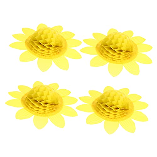 Healvian 4 Stück Handgemachte Blume Der Sonnenblume Geburtstag Strand Dekorationen Erwachsene Girlande Thematisiert Dekorativ Blumen Gefälscht Topper Umweltfreundliches Plastikpapier Yellow Healvian 4 Stück Handgemachte Blume Der Sonnenblume Geburtstag Strand Dekorationen Erwachsene Girlande Thematisiert Dekorativ Blumen Gefälscht Topper Umweltfreundliches Plastikpapier Yellow von Healvian