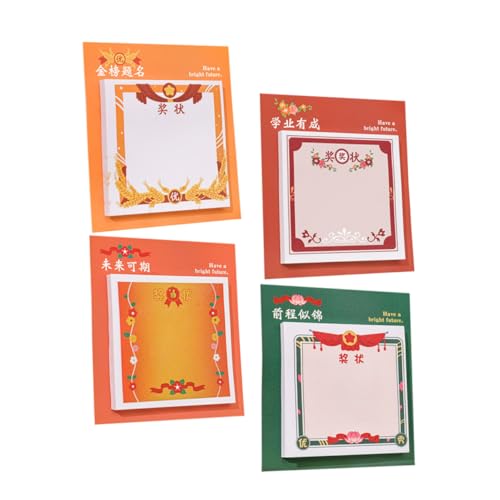 Healvian 4 Stück Kindermotivationsnotizblöcke mit Cartoon Motiven Belohnungen für Kindergarten Lernnotizen für Halloween und Thanksgiving von Healvian