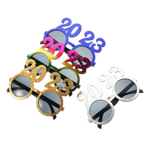 Healvian 4 Stück Lustige Brille Kühle Brille Partygeschenk Gläser Albern Dekorationen Brille Für Erwachsene Rahmen Frohe Silvesterbrille Geformt Neujahrsfeierbrille Kreative Brillen Plastik Healvian 4 Stück Lustige Brille Kühle Brille Partygeschenk Gläser Albern Dekorationen Brille Für Erwachsene Rahmen Frohe Silvesterbrille Geformt Neujahrsfeierbrille Kreative Brillen Plastik von Healvian