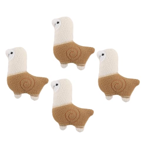 Healvian 4 Stück Teiliges Plüsch Tier Applikationen Patches zum Aufnähen für DIY Kleidung Tasche Hut Zubehör Niedliche Braune Stoffaufnäher für Individuelle Bekleidung und Bastelprojekte von Healvian