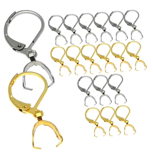 Healvian 40 Stück Ohrhaken mit Karabinerhaken für Diy Ohrringe Schmuckzubehör Goldfarbe für Schmuckherstellung Kreative Projekte Healvian 40 Stück Ohrhaken mit Karabinerhaken für Diy Ohrringe Schmuckzubehör Goldfarbe für Schmuckherstellung Kreative Projekte von Healvian