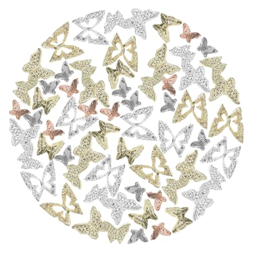 Healvian 40 Stück Teiliges Nagel charms Schmetterling Nail Art Ornamente Legierung Maniküre Zubehör für Frauen DIY Nageldesign Healvian 40 Stück Teiliges Nagel charms Schmetterling Nail Art Ornamente Legierung Maniküre Zubehör für Frauen DIY Nageldesign von Healvian
