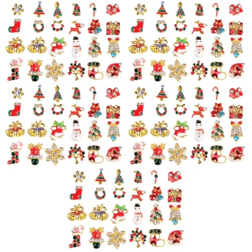 Healvian 5 Sätze Teiliges Weihnachts Themen Nagelcharms Für Dekorative Maniküre Schmuckstücke Aus Legierung Für Diy Nageldesigns Langlebig Und Vielseitig Einsetzbar 24 Stück * 5 von Healvian