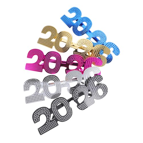 Healvian 5 Stück Glitzernde Zahlengläser für Silvester und Abschlussfeiern Foto Requisiten für Festliche Anlässe Healvian 5 Stück Glitzernde Zahlengläser für Silvester und Abschlussfeiern Foto Requisiten für Festliche Anlässe von Healvian