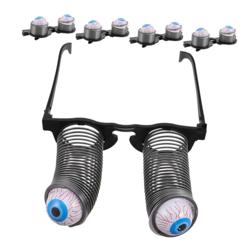 Healvian 5 Stück Halloween Brille mit wackelnden Augen gruselige Sonnenbrille für Kostümparty witzige Augäpfel-Brille als Partydeko und Foto-Requisite von Healvian