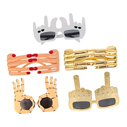 Healvian 5 Stück Teiliges Fingerbrillen Lustige Halloween Brillen für Partys Kreative Dekoration Geburtstag und Hochzeiten als Scherzartikel und Party Zubehör von Healvian