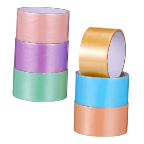 Healvian 6 Rollen Perlmutt Klebeband für Diy Projekte Selbstklebende Praktische und Bunte Bastelbänder für Kreative Anwendungen pro Rolle Healvian 6 Rollen Perlmutt Klebeband für Diy Projekte Selbstklebende Praktische und Bunte Bastelbänder für Kreative Anwendungen pro Rolle von Healvian