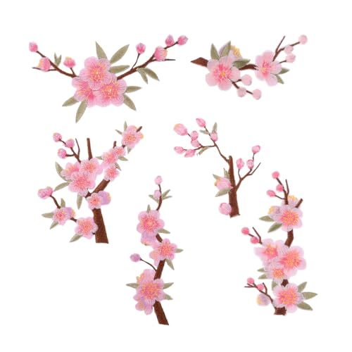 Healvian 6 Stück Bestickte Pflaumenblüten Applikationen mit Bügel Kleberückseite Stoffaufnäher für Kleidung Taschen Hüte Einfach Anzubringen Vielseitig für DIY Reparaturen und Dekorationen Healvian 6 Stück Bestickte Pflaumenblüten Applikationen mit Bügel Kleberückseite Stoffaufnäher für Kleidung Taschen Hüte Einfach Anzubringen Vielseitig für DIY Reparaturen und Dekorationen von Healvian
