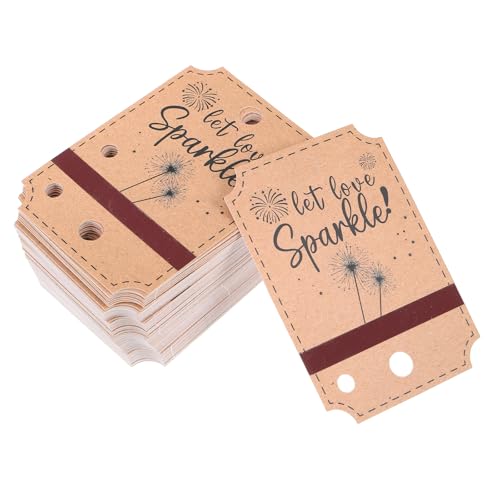 Healvian 80 Stück Kleideranhänger: Blanko-Papieranhänger zum Aufhängen von Geschenken, Partygeschenken, Feiertagen, DIY-Hochzeiten – beschreibbare Etiketten zum Basteln und Verpacken von Healvian