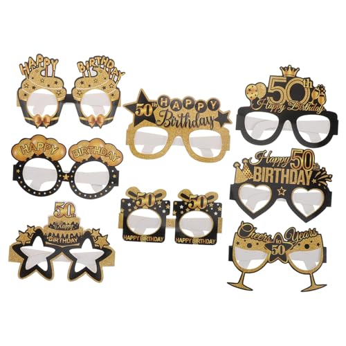 Healvian 8stücke Teiliges Dekorative Geburtstagsbrillen Papier Lustige Party-accessoires Für Erwachsene Fotorequisiten Für Geburtstagsfeiern Design Healvian 8stücke Teiliges Dekorative Geburtstagsbrillen Papier Lustige Party-accessoires Für Erwachsene Fotorequisiten Für Geburtstagsfeiern Design von Healvian