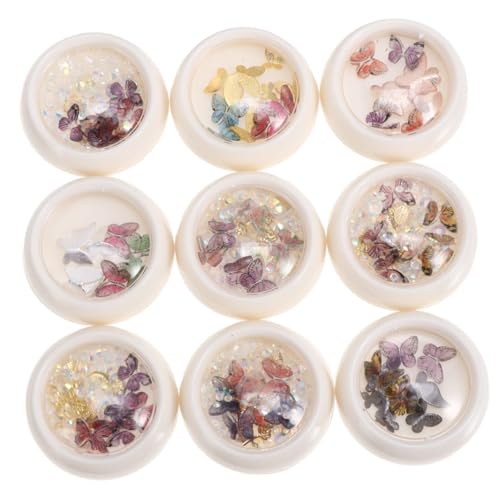 Healvian 9 Boxen Schmetterling Nageldekorationen DIY Maniküre Schmuck Nail Art Verzierungen für Fingernägel und Kreative Bastelideen Healvian 9 Boxen Schmetterling Nageldekorationen DIY Maniküre Schmuck Nail Art Verzierungen für Fingernägel und Kreative Bastelideen von Healvian
