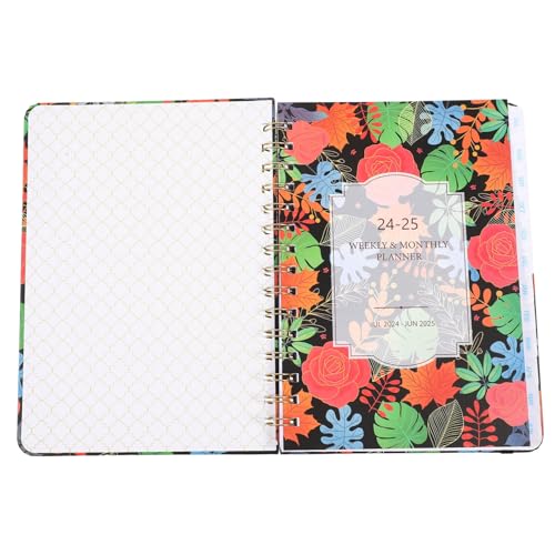 Healvian Academic Planner mit Spiralbindung Blumenmuster Tragbarer Wochenplaner für Schüler Büroangestellte und für Organisation und Notizen Healvian Academic Planner mit Spiralbindung Blumenmuster Tragbarer Wochenplaner für Schüler Büroangestellte und für Organisation und Notizen von Healvian