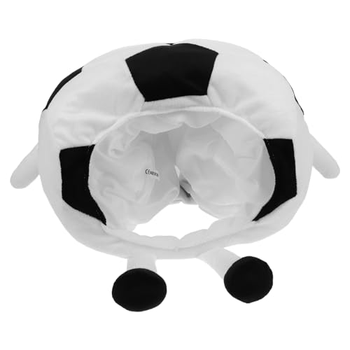 Healvian Atmungsaktives Fußballkopf Partyaccessoire PP Baumwolle Vielseitiger Sport und Fotorequisitenhut für Karneval Veranstaltungen und Lustige Fans Spielerisches Design mit Hand und von Healvian