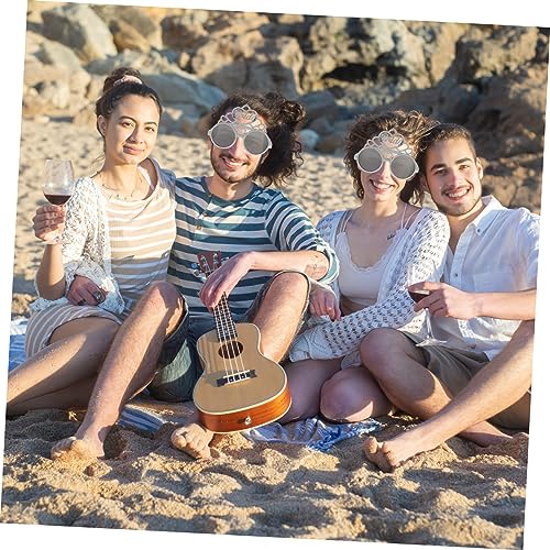 Healvian Brautparty Brille Silberfarben Leichtes Eyewear Accessoire für Junggesellinnenabschied Hochzeitsfeier Partydeko Stilvolle Langlebige Braut Sonnenbrille mit Bride von Healvian
