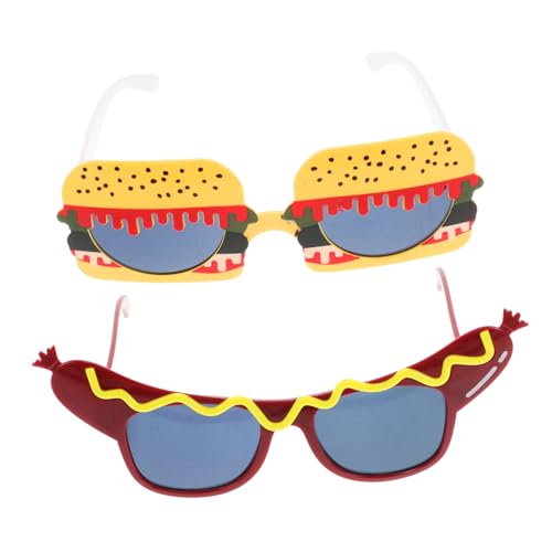 Healvian Einzigartige Lustige Hamburger-hotdog-brille 2 Stück Party-sonnenbrille Halloween-party-requisiten Bequeme Photobooth-kleidung Healvian Einzigartige Lustige Hamburger-hotdog-brille 2 Stück Party-sonnenbrille Halloween-party-requisiten Bequeme Photobooth-kleidung von Healvian