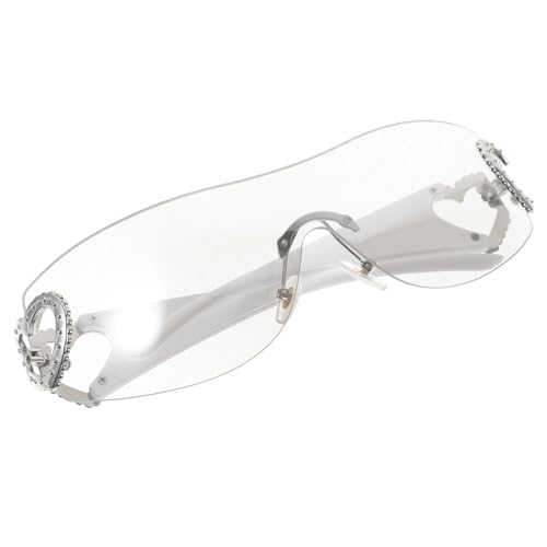 Healvian Elegante Rahmenlose Herz-sonnenbrille Leichtes Und Bequemes Modeaccessoire Für Damen Und Herren Unisex Partygeschenk von Healvian