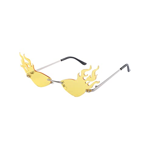 Healvian Flamme Gläser lustige schnapsgläser lustige brillen party glasses partygeschenke witzige brillen Party Partybrille Fotorequisite Teenager Flamme-Party-Brille Yellow Healvian Flamme Gläser lustige schnapsgläser lustige brillen party glasses partygeschenke witzige brillen Party Partybrille Fotorequisite Teenager Flamme-Party-Brille Yellow von Healvian