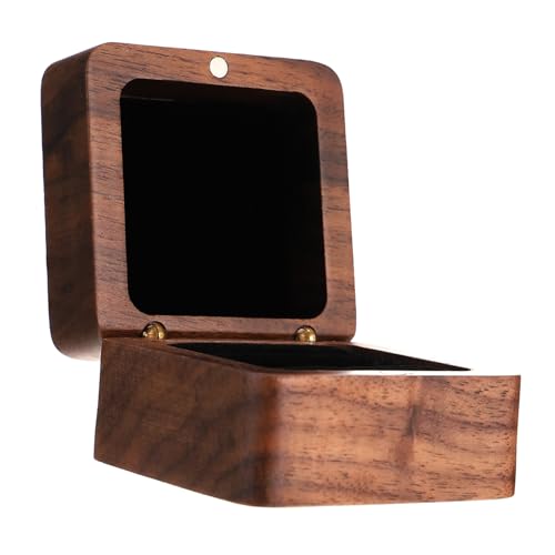 Healvian Holzringbox für Verlobungsringe Tragbare Schmuckaufbewahrung mit Magnetverschluss für Hochzeit Antrag Reise und für Ringe Ohrringe und Healvian Holzringbox für Verlobungsringe Tragbare Schmuckaufbewahrung mit Magnetverschluss für Hochzeit Antrag Reise und für Ringe Ohrringe und von Healvian