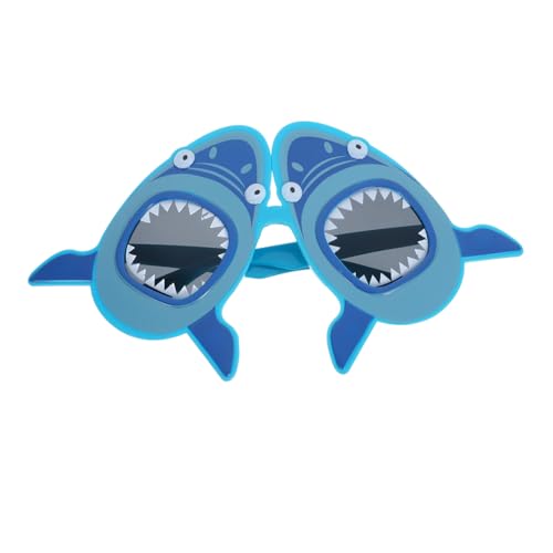 Healvian Lustige Hawaii Partybrille Shark Glasses aus Robustem Abs Leichte Dekorative Sonnenbrille für Strand Karneval Foto Requisiten Bunte Party Deko für Erwachsene und Sommerfeiern von Healvian