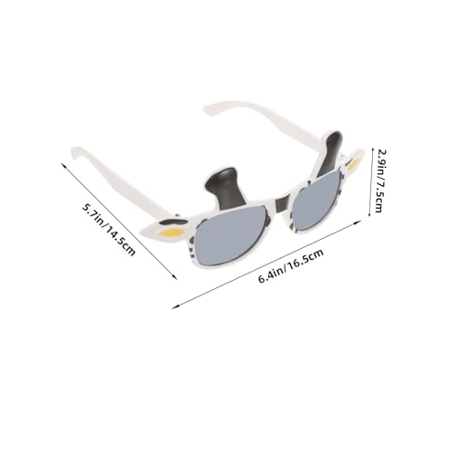 Healvian Lustige Kuhbrille aus Langlebigem Pc Material Auffällige Fotorequisite mit Übergroßen Augen für Karneval Halloween und Kostümparty Unisex und Erwachsenenzubehör von Healvian