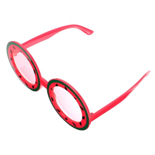 Healvian Lustige Partybrille Wassermelonenform aus Langlebigem PC Material Originelles Foto Requisit für Karneval Strandfest und Musikfestival Einzigartige Festivalbrille für Erwachsene von Healvian