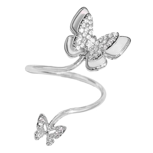 Healvian Offener Knöchelring mit Perlen Muschel und Zirkonia Verstellbarer Damenschmuck Kreative Nageldekoration Modischer Statement Fingerring in Silber für Frauen Healvian Offener Knöchelring mit Perlen Muschel und Zirkonia Verstellbarer Damenschmuck Kreative Nageldekoration Modischer Statement Fingerring in Silber für Frauen von Healvian
