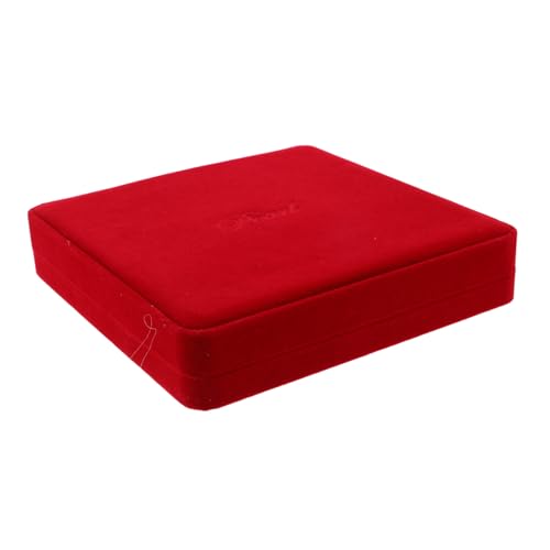 Healvian Samt Halskettenbox mit Herzform Weiche Schmuckaufbewahrung aus Samt Dekorativer Schmuckorganizer für Perlenketten Tragbare Schmuckschatulle für Reisen Geschenkbox in Weinrot Healvian Samt Halskettenbox mit Herzform Weiche Schmuckaufbewahrung aus Samt Dekorativer Schmuckorganizer für Perlenketten Tragbare Schmuckschatulle für Reisen Geschenkbox in Weinrot von Healvian