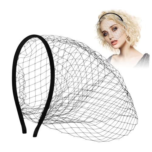 Healvian Schleier Stirnband Hochzeit Junggesellinnenabschied Schleier Party Kopfbedeckung Aus Den 1920er Jahren Stirnband Mit Schleier Stirnbänder Braut Tee Spitze Schwarz Gittergewebe Healvian Schleier Stirnband Hochzeit Junggesellinnenabschied Schleier Party Kopfbedeckung Aus Den 1920er Jahren Stirnband Mit Schleier Stirnbänder Braut Tee Spitze Schwarz Gittergewebe von Healvian