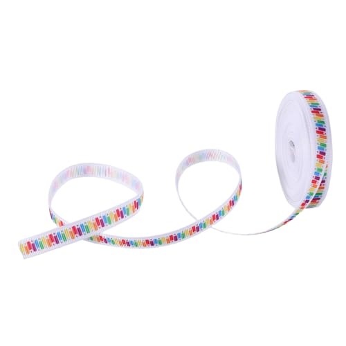 Healvian Schulanfang Dekoband Polyester Bleistiftmuster Geschenkband zum Basteln und Verpacken Langlebiges Farbintensives Schulband für Kindergarten und Geschenke von Healvian