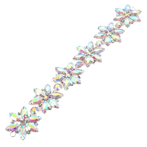 Healvian Strass Applikation Hochzeit Gürtel Blume Patches Kleid Dekorative Glitzer Applikation für Kleidung Schuhe DIY Zubehör Handgenähtes Accessoire Healvian Strass Applikation Hochzeit Gürtel Blume Patches Kleid Dekorative Glitzer Applikation für Kleidung Schuhe DIY Zubehör Handgenähtes Accessoire von Healvian