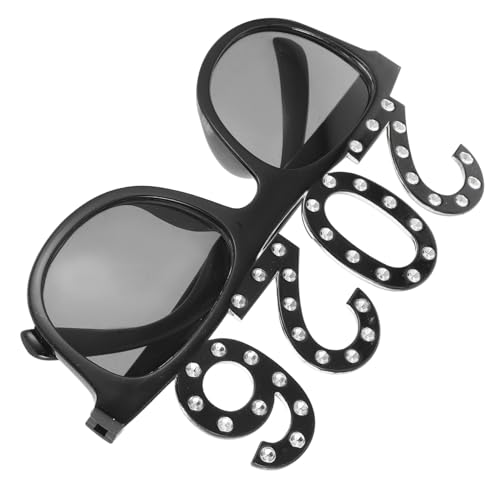 Healvian Weihnachtskostüm Brille 2026 Brille Happy New Years Eve Brille Spaßbrille Abschlussbrille Silvesterbrille Neuartige Neujahrsbrille Foto Requisiten Dekorative Brille PC Schwarz Healvian Weihnachtskostüm Brille 2026 Brille Happy New Years Eve Brille Spaßbrille Abschlussbrille Silvesterbrille Neuartige Neujahrsbrille Foto Requisiten Dekorative Brille PC Schwarz von Healvian