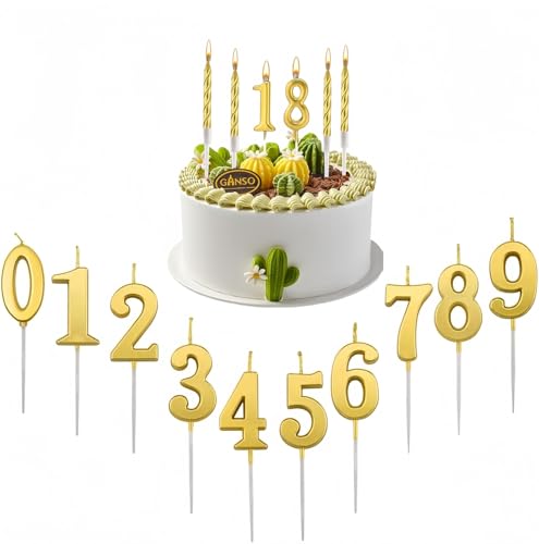 Heanvmyss Geburtstagskerzen Zahlen,10 Stück 3D Gold Geburtstagskerze Nummer 0-9,Zahlenförmige Kerze,Birthday Candle,Tortendeko Geburtstag für Party,Hochzeiten,Jubiläen Heanvmyss Geburtstagskerzen Zahlen,10 Stück 3D Gold Geburtstagskerze Nummer 0-9,Zahlenförmige Kerze,Birthday Candle,Tortendeko Geburtstag für Party,Hochzeiten,Jubiläen von Heanvmyss