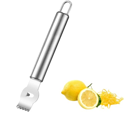 Heanvmyss Zitronenschäler,Edelstahl Zestenreißer,Zitrusfrüchte Zester,Zitronen Zester Schäler mit Kanalmesser und Aufhängeöse,Orangen Zitrusschäler für Cocktails,Küchen,Zitrusfrüchte,Gemüse Heanvmyss Zitronenschäler,Edelstahl Zestenreißer,Zitrusfrüchte Zester,Zitronen Zester Schäler mit Kanalmesser und Aufhängeöse,Orangen Zitrusschäler für Cocktails,Küchen,Zitrusfrüchte,Gemüse von Heanvmyss