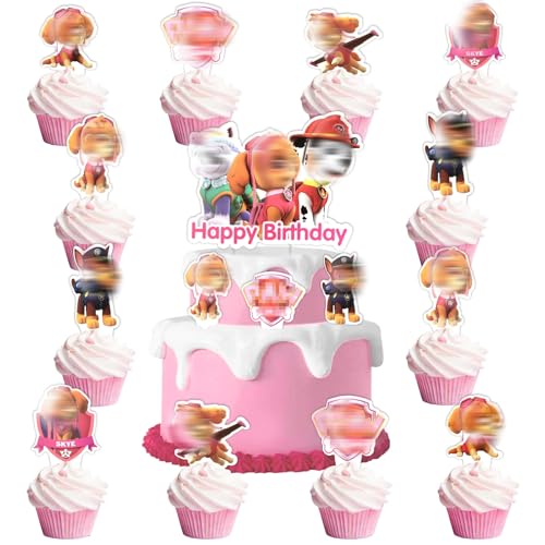 25 Stück Dog Tortendeko, Kuchendeko Geburtstag Theme Geburtstagsdeko Happy Birthday Muffin Tortenaufleger Cake Topper Geburtstag Deko für Mädchen Jungen Kinder 25 Stück Dog Tortendeko, Kuchendeko Geburtstag Theme Geburtstagsdeko Happy Birthday Muffin Tortenaufleger Cake Topper Geburtstag Deko für Mädchen Jungen Kinder von Heartsking