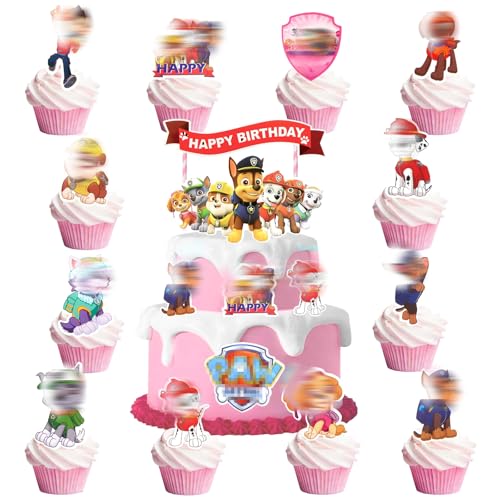 27 Stück Dog Tortendeko, Kuchendeko Geburtstag Theme Geburtstagsdeko Happy Birthday Muffin Tortenaufleger Cake Topper Geburtstag Deko für Mädchen Jungen Kinder 27 Stück Dog Tortendeko, Kuchendeko Geburtstag Theme Geburtstagsdeko Happy Birthday Muffin Tortenaufleger Cake Topper Geburtstag Deko für Mädchen Jungen Kinder von Heartsking
