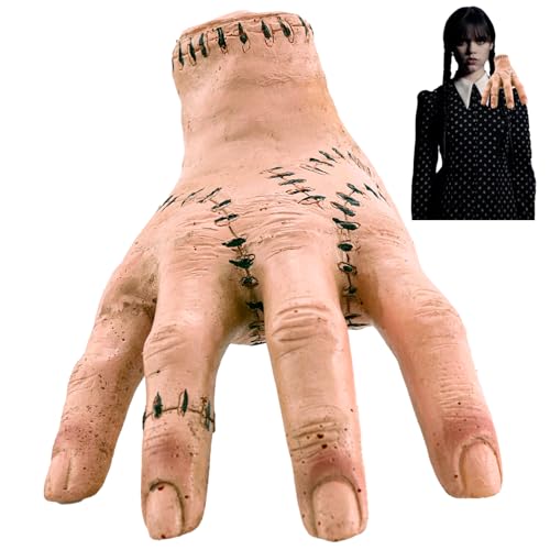 Family Thing Hand, Eiskaltes Händchen, Realistic Scarred Latex Palm, Hand Thing Action Figur Model, Addam Fanartikel, Geschenk für Fans, Cosplay Party Halloween Deko Family Thing Hand, Eiskaltes Händchen, Realistic Scarred Latex Palm, Hand Thing Action Figur Model, Addam Fanartikel, Geschenk für Fans, Cosplay Party Halloween Deko von Heartsking