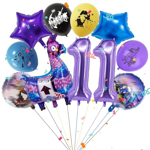 Geburtstagsdeko 11 Jahre, 10 Stück Videospiel Luftballon Kinder Geburtstag Deko Gaming Party Deko Kindergeburtstag mit 6 Folienballons, 4 Latexballons für Jungen Mädchen Geburtstagsdeko 11 Jahre, 10 Stück Videospiel Luftballon Kinder Geburtstag Deko Gaming Party Deko Kindergeburtstag mit 6 Folienballons, 4 Latexballons für Jungen Mädchen von Heartsking