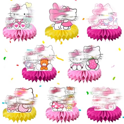 Tischdekoration Geburtstag Mädchen, 8 Stück Niedlich Cat Honeycomb Dekorationen Tischdeko Geburtstag Geburtstagsparty Deko Kindergeburtstage Party Tischdeko für Geburtstag Kinder Tischdekoration Geburtstag Mädchen, 8 Stück Niedlich Cat Honeycomb Dekorationen Tischdeko Geburtstag Geburtstagsparty Deko Kindergeburtstage Party Tischdeko für Geburtstag Kinder von Heartsking
