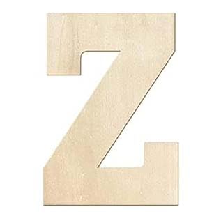 15,2 cm große Buchstaben aus Kiefernholz, unlackierte Holzbuchstaben für Wand, Weihnachtsdekoration, stehende Buchstaben, Scheiben, Schild, Dekoration (Z) von Heather's cf