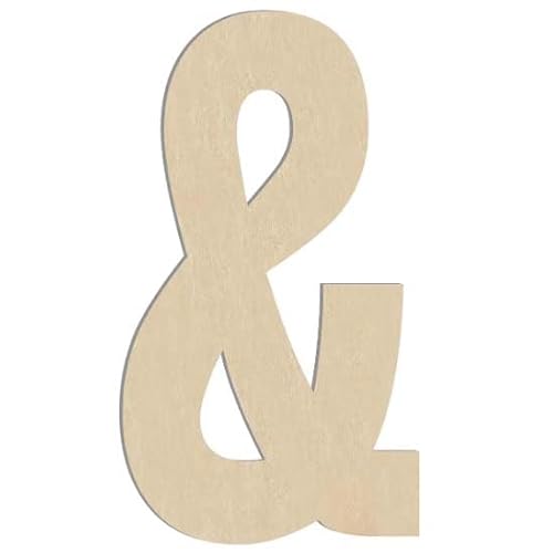 15,2 cm große Buchstaben aus Kiefernholz und unlackierte Holzbuchstaben für Wand, Weihnachtsdekoration, stehende Buchstaben, Scheiben, Schild, Dekoration (Symbol) von Heather's cf